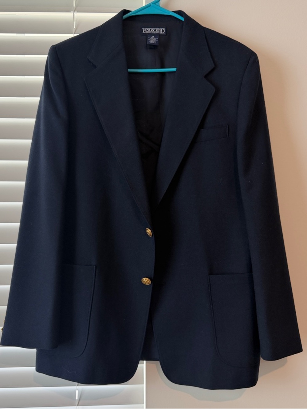 Ann Taylor Navy Blazer with Gold Buttons